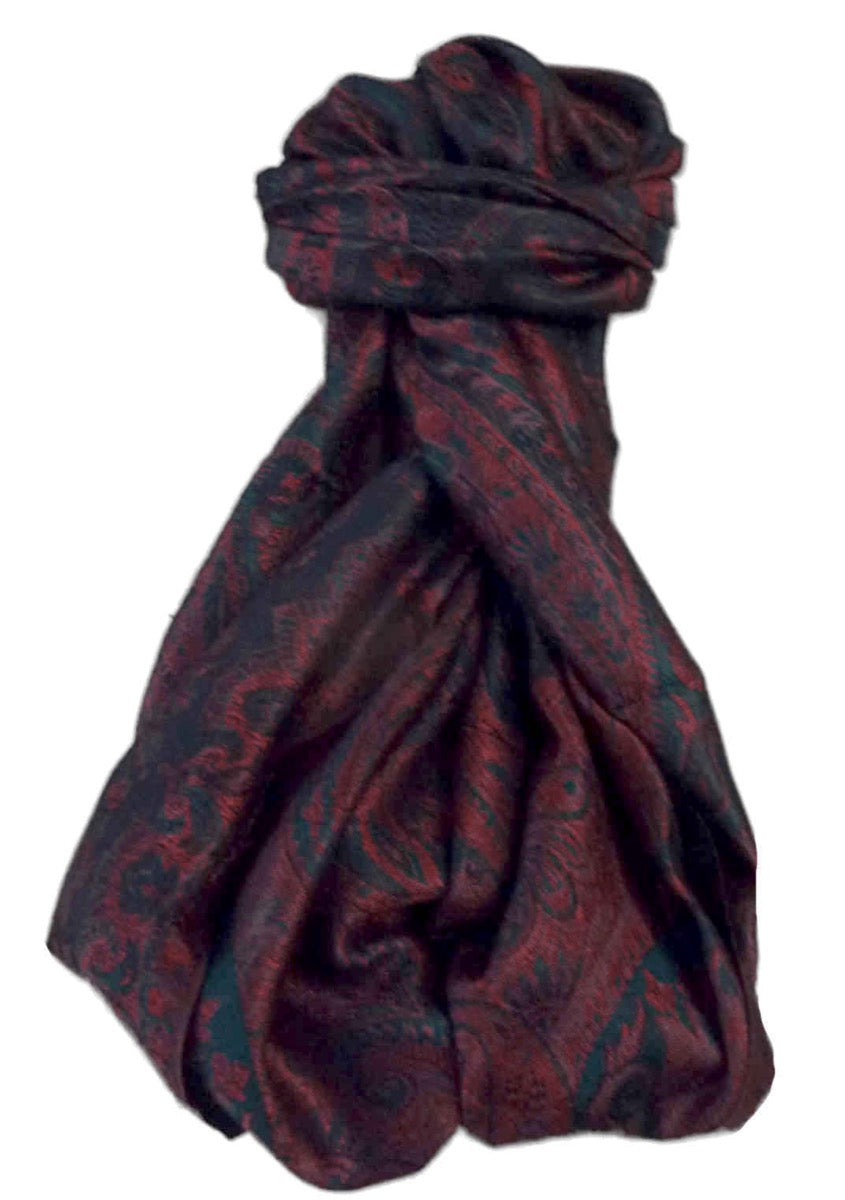 Mens Jamawar Premium Silk Scarf Pattern 6139 by Pashmina & Silk