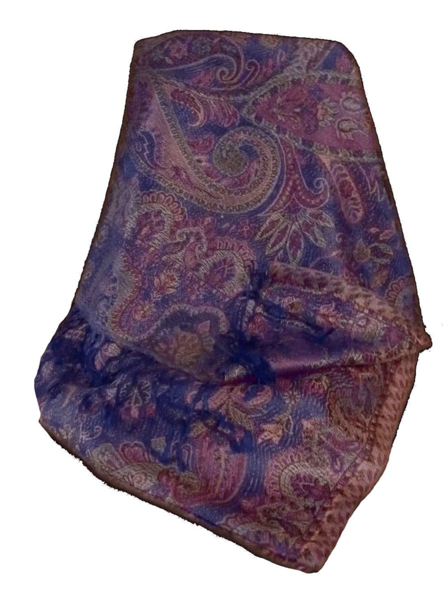 Mens Jamawar Premium Silk Scarf Pattern 6399 by Pashmina & Silk