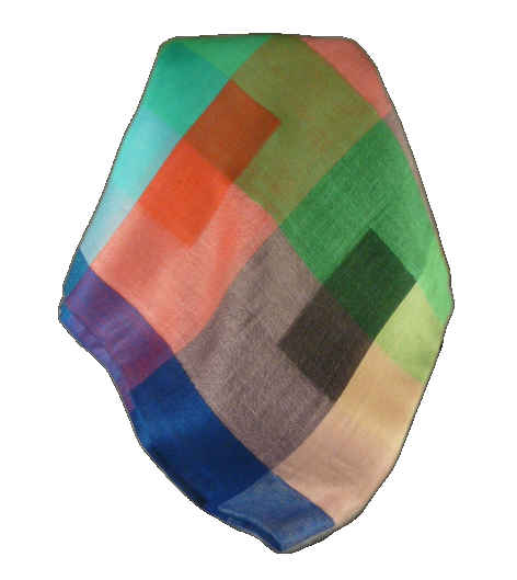 Mens Premium Silk Check Stole 6649 by Pashmina & Silk