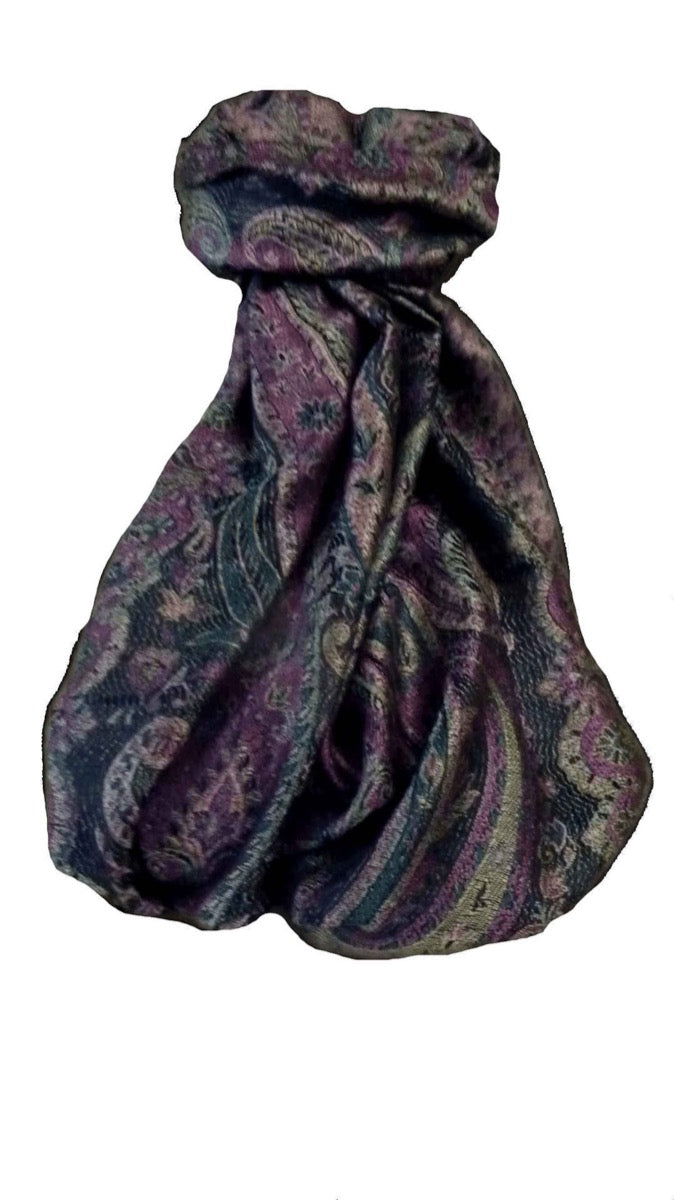 Mens Jamawar Premium Silk Scarf Pattern 6689 by Pashmina & Silk