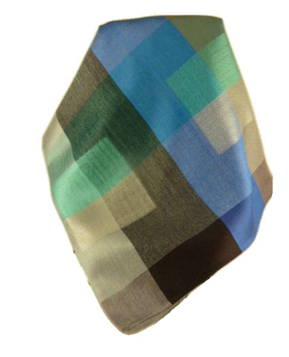 Mens Premium Silk Check Stole 6809 by Pashmina & Silk