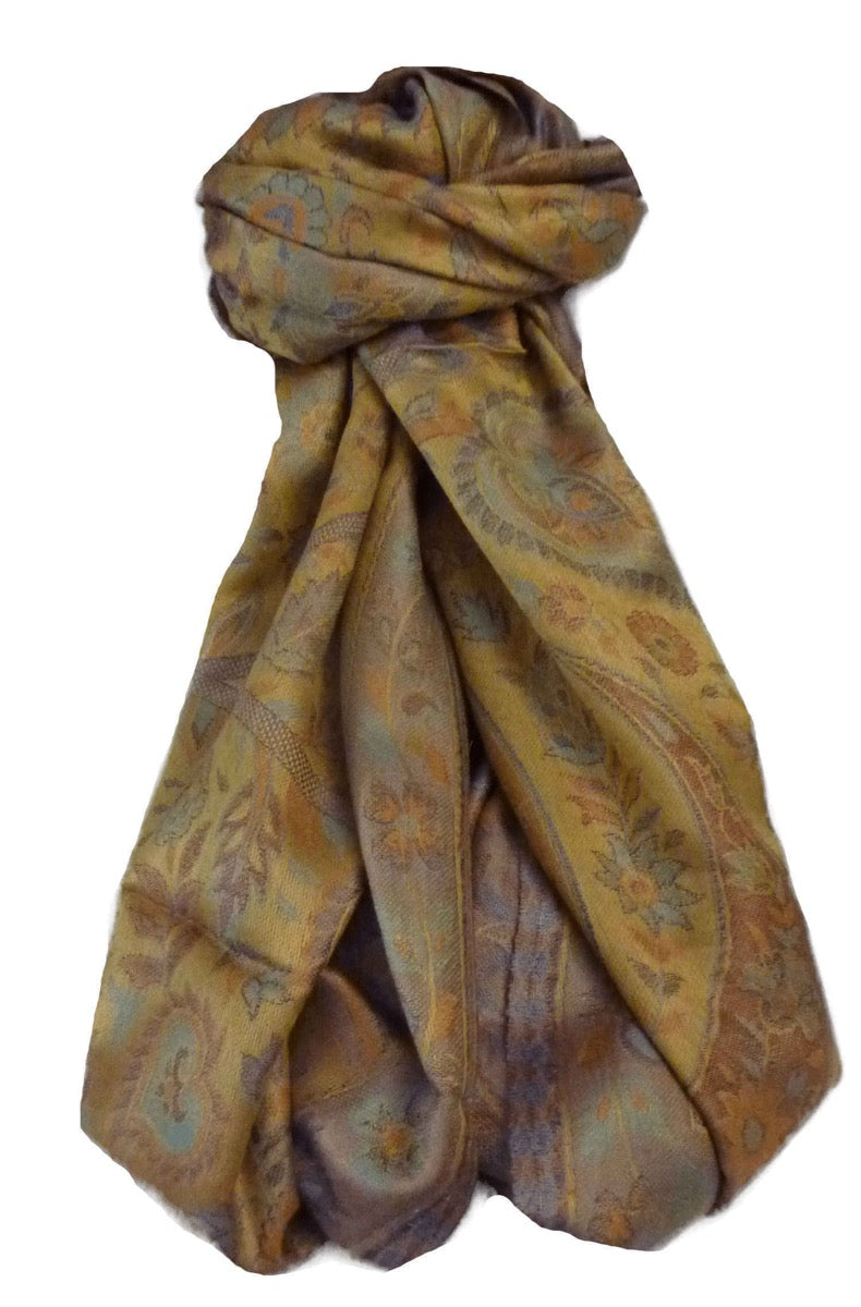 Mens Jamawar Premium Silk Scarf Pattern 6719 by Pashmina & Silk