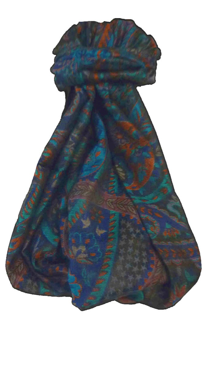 Mens Jamawar Premium Silk Scarf Pattern 6849 by Pashmina & Silk