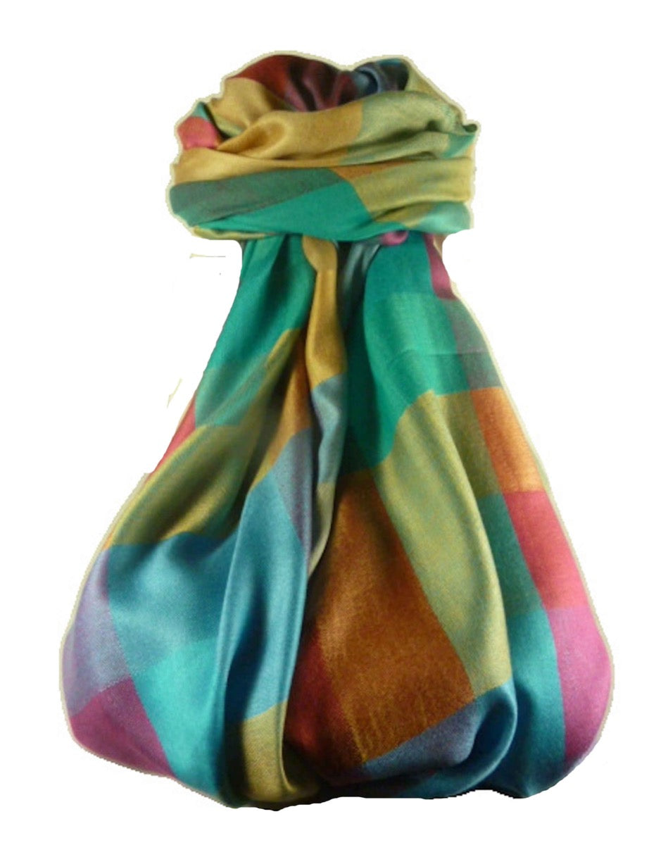 Mens Premium Silk Check Stole 7219 by Pashmina & Silk
