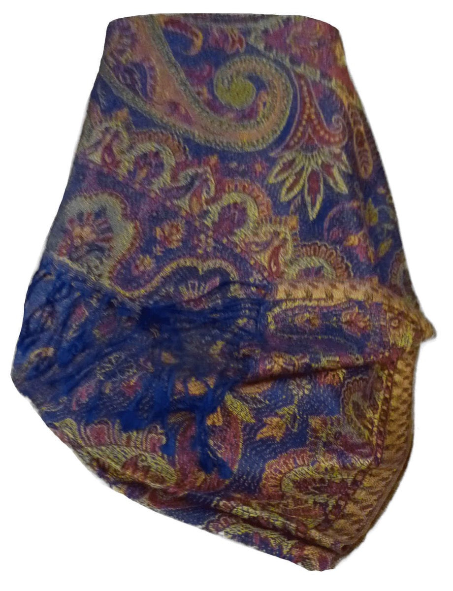 Mens Jamawar Premium Silk Scarf Pattern 7389 by Pashmina & Silk