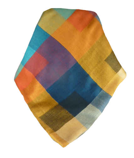 Mens Premium Silk Check Stole 8179 by Pashmina & Silk