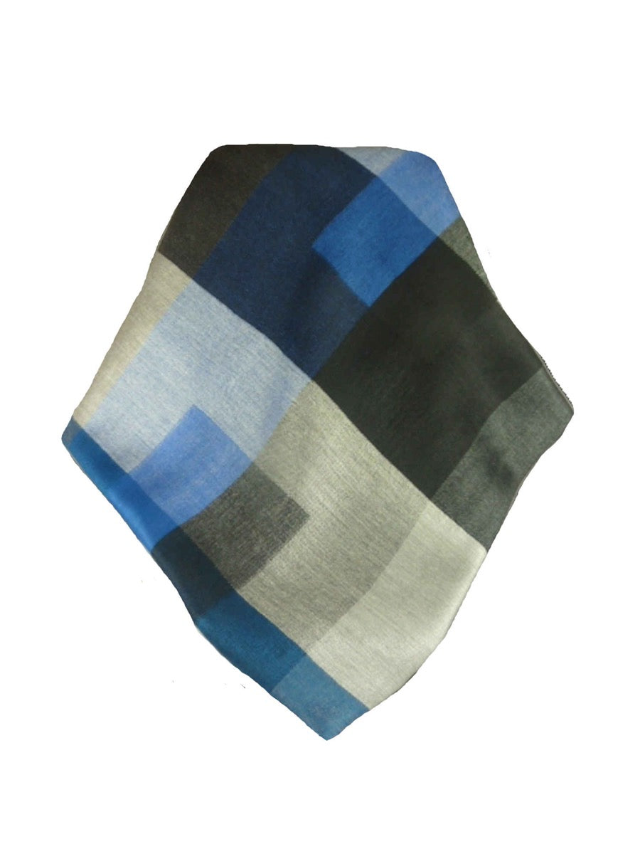 Mens Premium Silk Check Stole 8469 by Pashmina & Silk