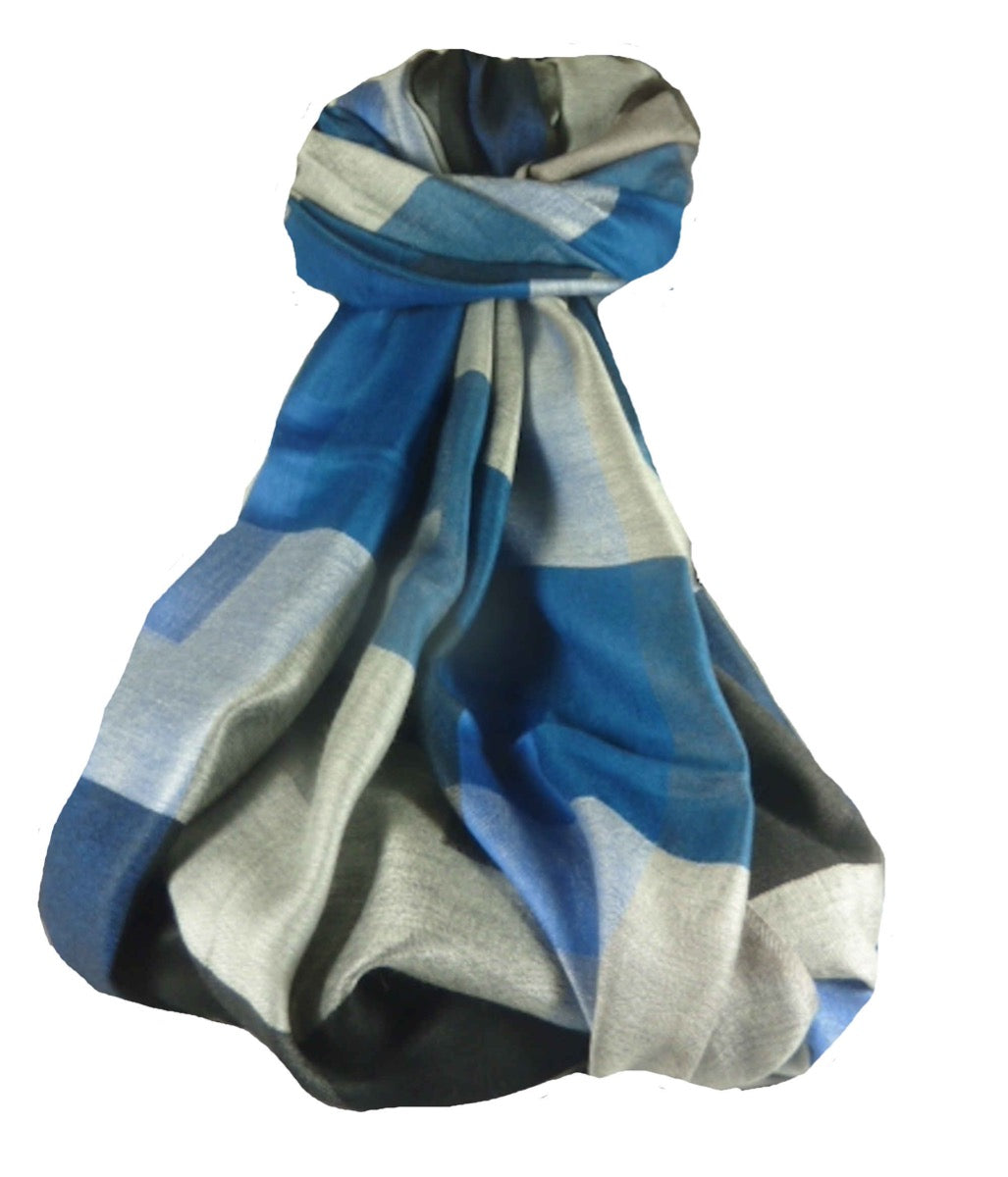 Mens Premium Silk Check Stole 8469 by Pashmina & Silk