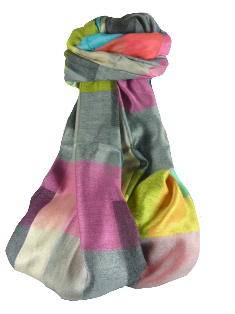 Mens Premium Silk Check Stole 8599 by Pashmina & Silk