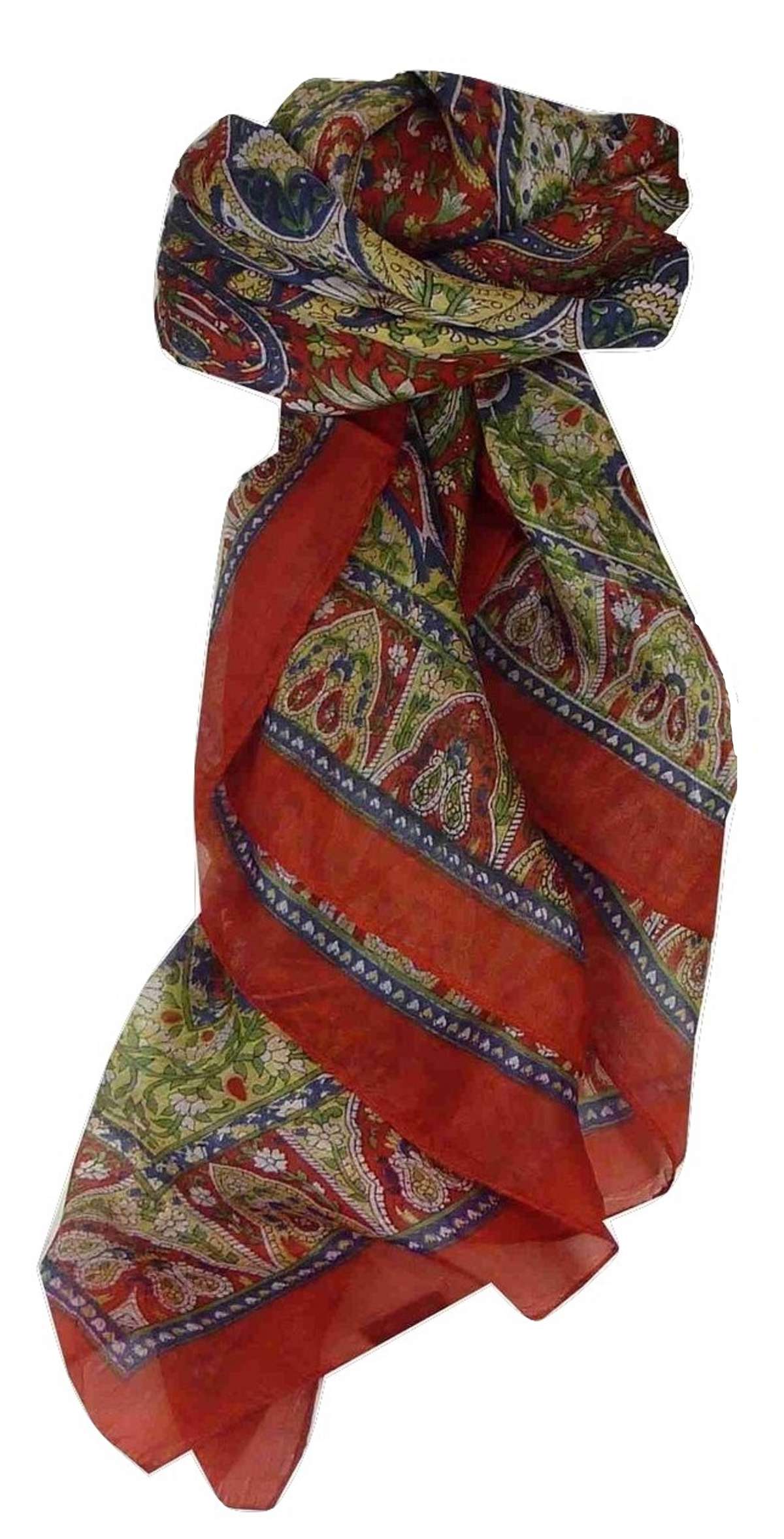 Echarpe Traditional Soie de Mûrier Guyan Flame de Pashmina & Silk 