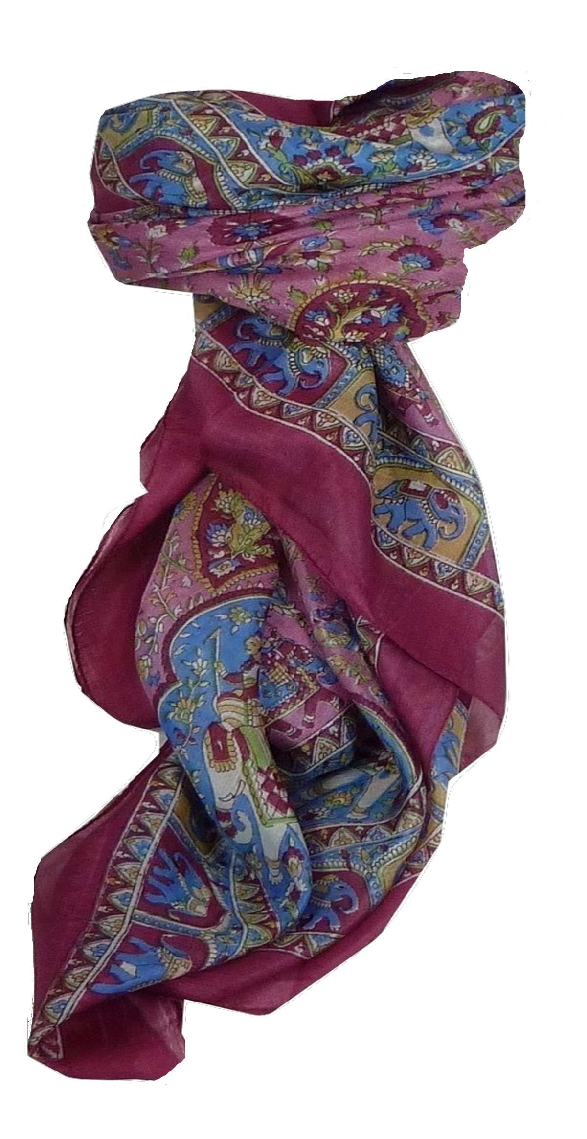 Echarpe Traditional Soie de Mûrier Donya Rose de Pashmina & Silk 