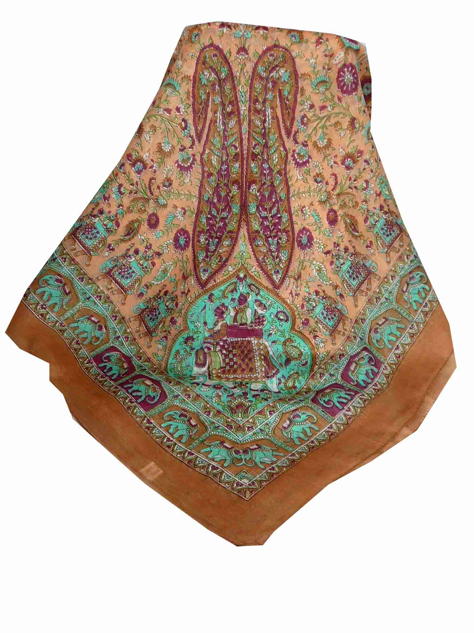 Echarpe Traditional Soie de Mûrier Donya Copper de Pashmina & Silk 