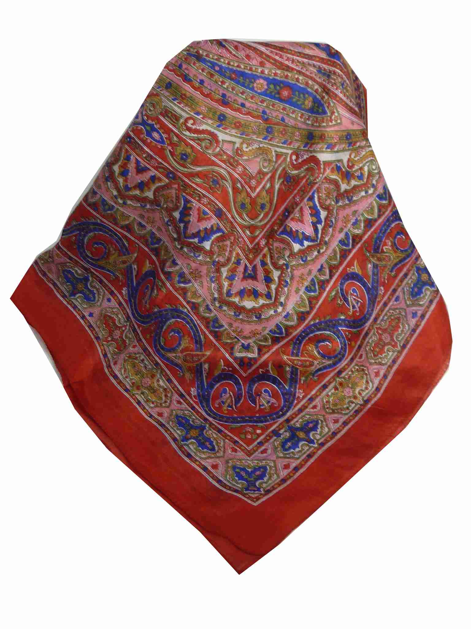 Echarpe Traditional Soie de Mûrier Chakori Red de Pashmina & Silk 