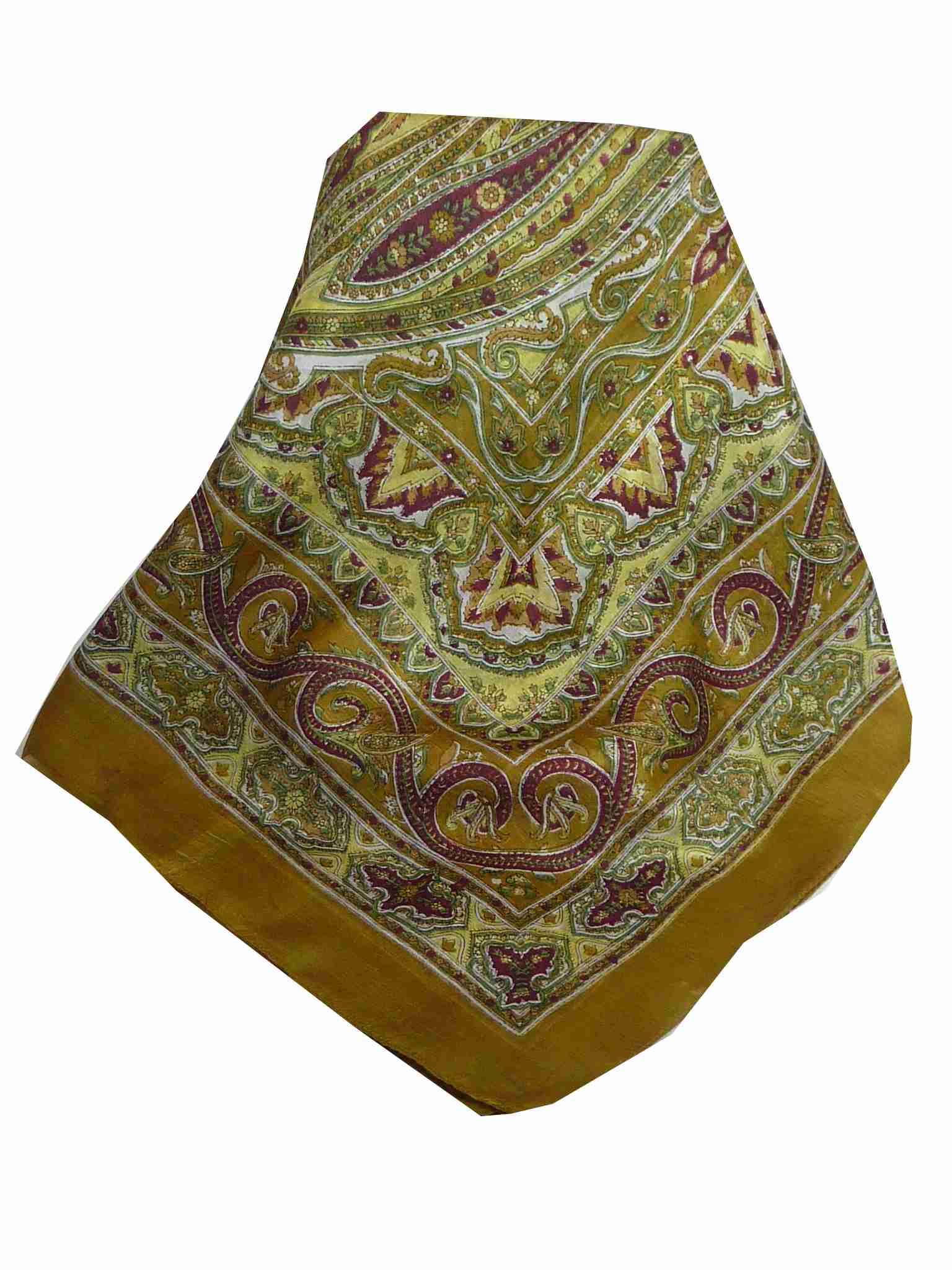 Echarpe Traditional Soie de Mûrier Chakori Caramel de Pashmina & Silk 