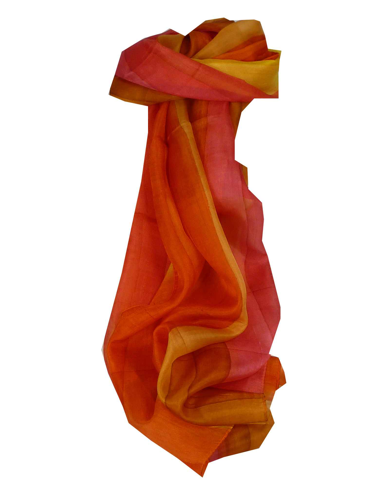 Sciarpa Lunga di Seta di Gelso Traditional Rainbow Tagore da Pashmina & Silk