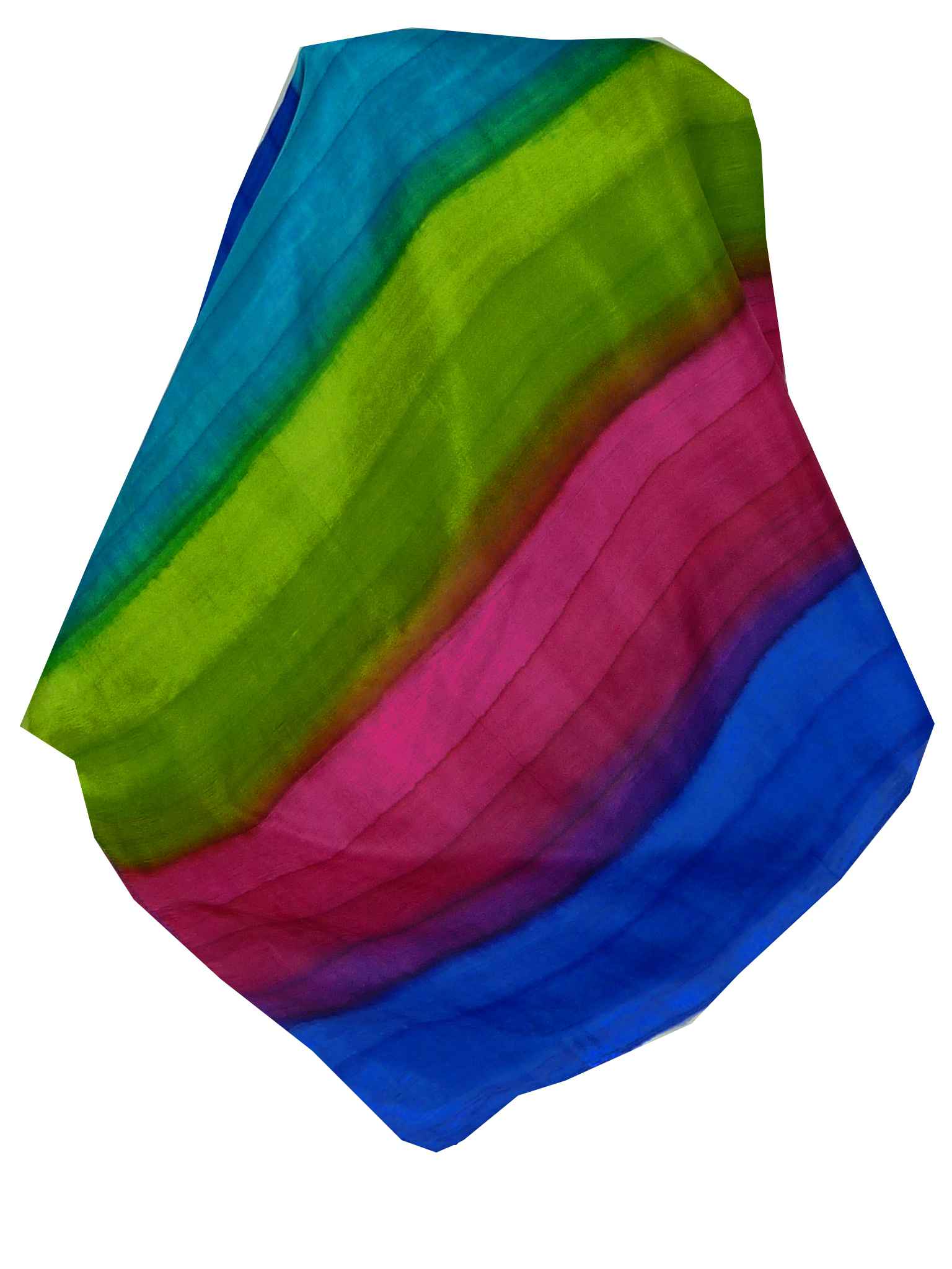 Sciarpa Lunga di Seta di Gelso Traditional Rainbow Goshal da Pashmina & Silk