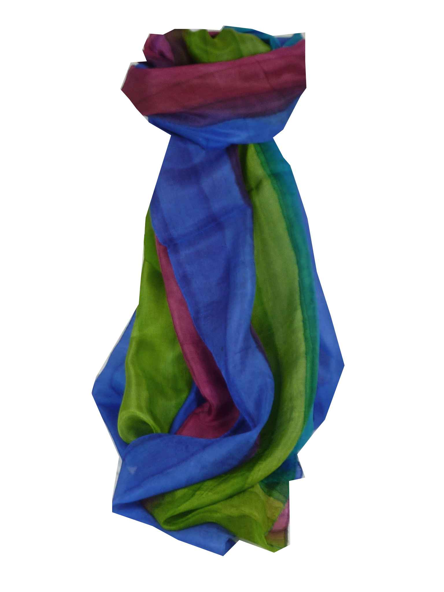 Sciarpa Lunga di Seta di Gelso Traditional Rainbow Goshal da Pashmina & Silk