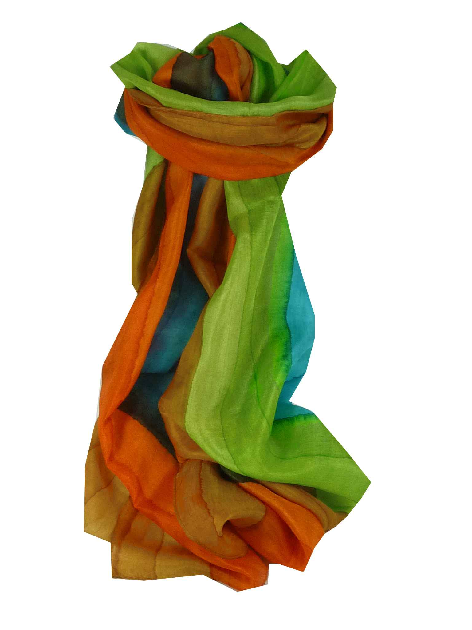 Sciarpa Lunga di Seta di Gelso Traditional Rainbow Kaylan da Pashmina & Silk