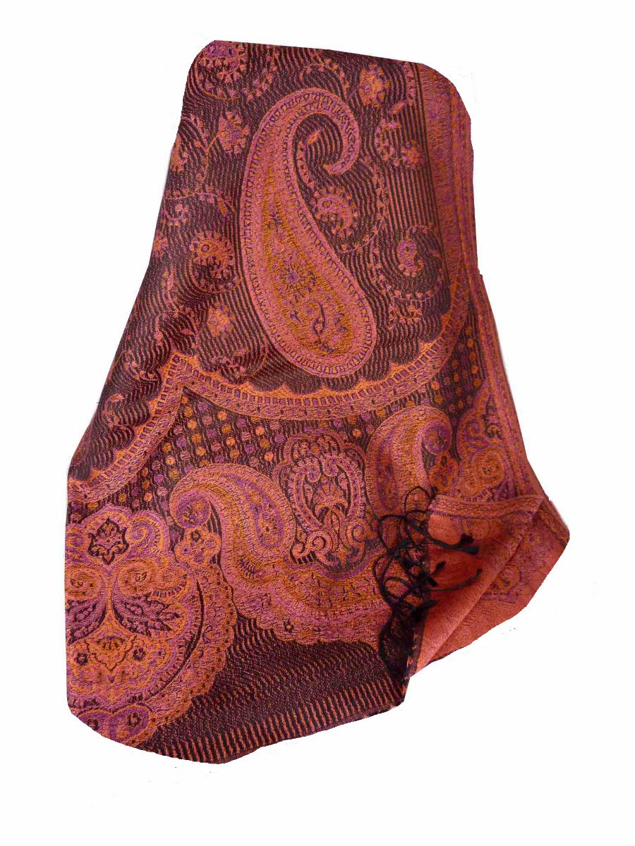 Für Männer Jamawar Stola Premium Seide 6429 von Pashmina & Silk