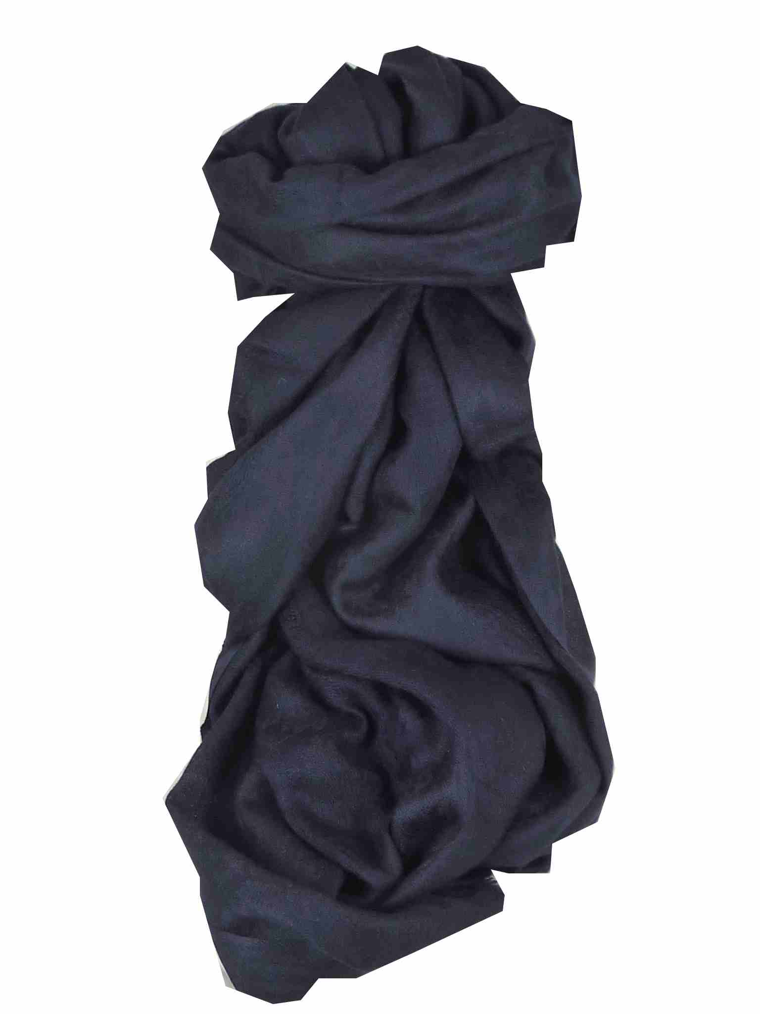 Stola Fine Cachemire Disegno “Jacquard” Very Dark Blue di Pashmina & Silk 