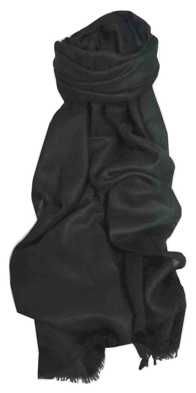 Pashtoosh Stola Cashmere di Lusso Black di Pashmina & Silk