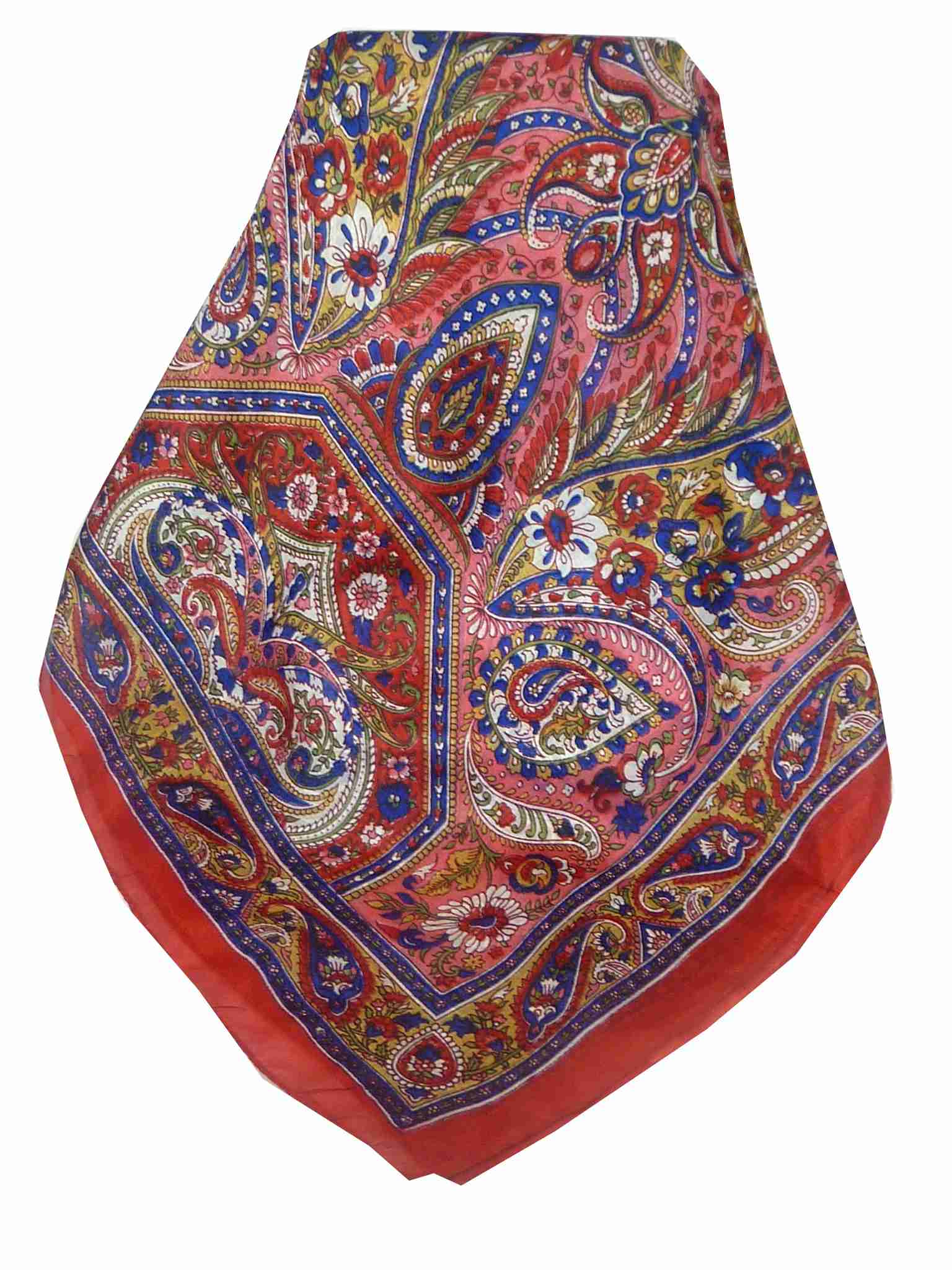 Mulberry Silk Traditional Long Scarf Sara Red by Pashmina & Silk