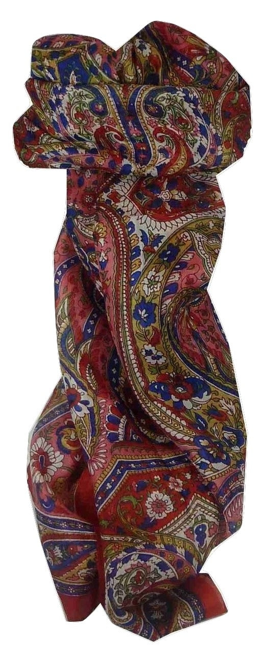 Mulberry Silk Traditional Long Scarf Sara Red by Pashmina & Silk