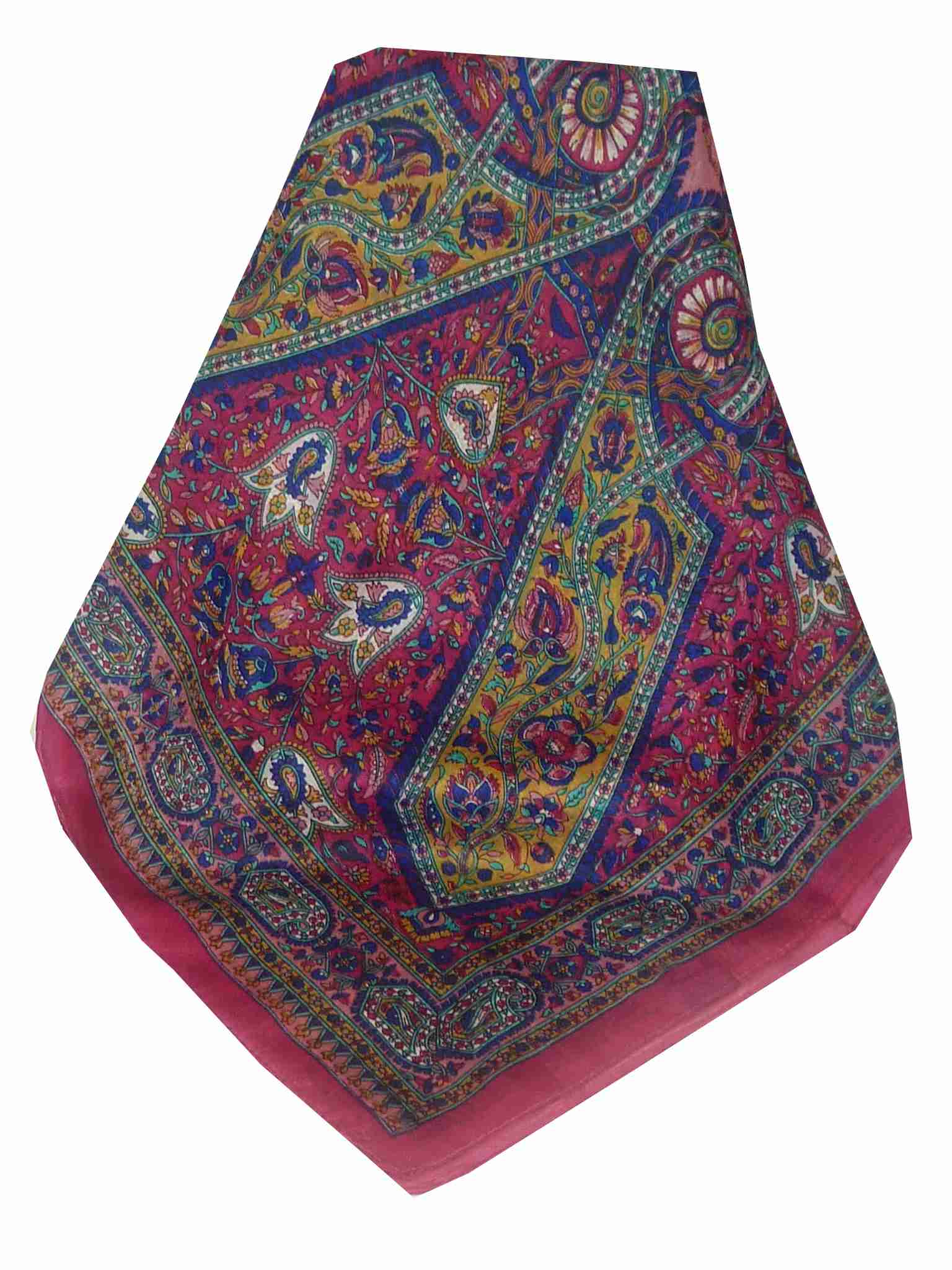 Mulberry Silk Traditional Long Scarf Reena Pink by Pashmina & Silk