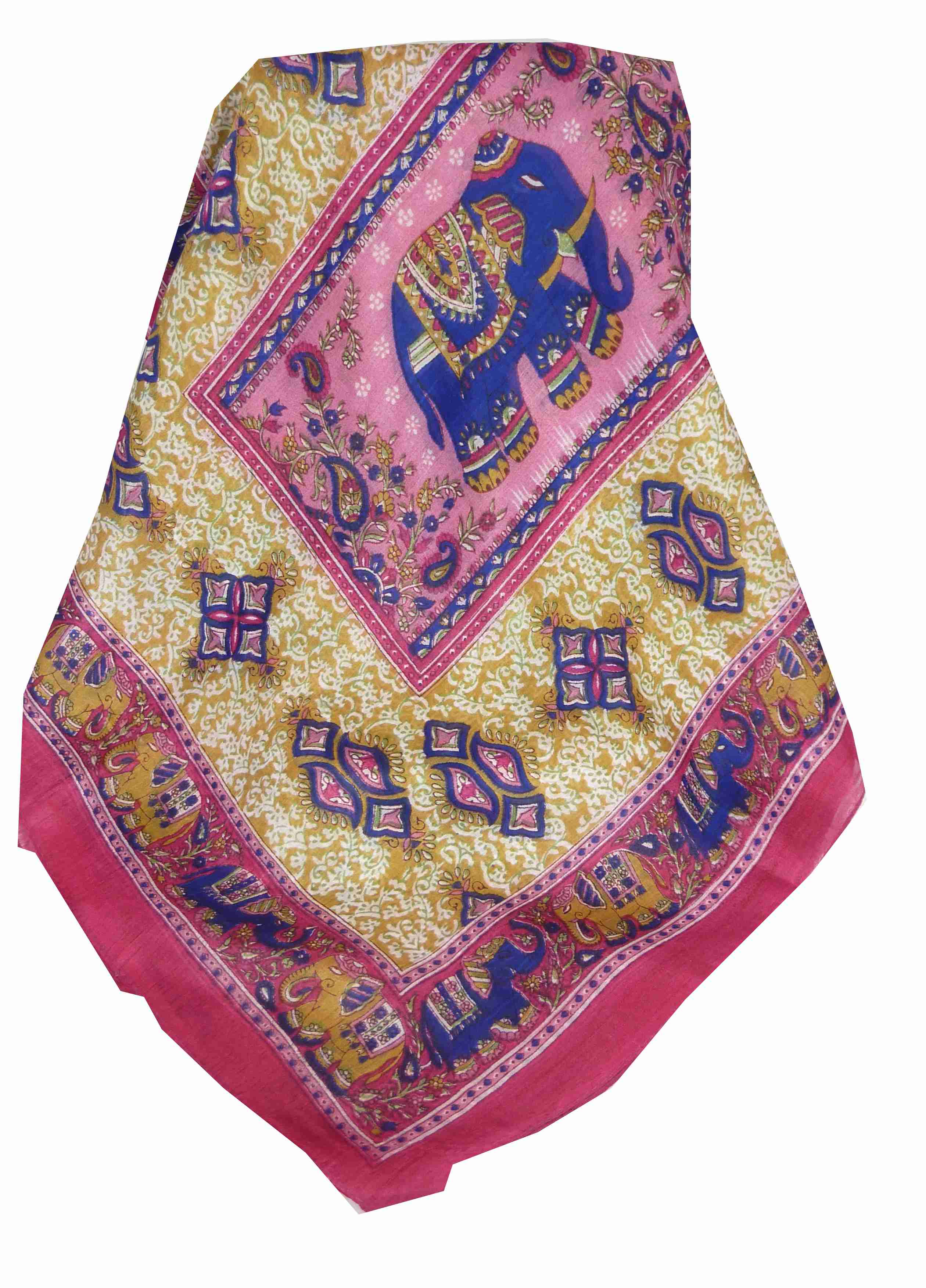 Mulberry Silk Traditional Long Scarf Rei Pink by Pashmina & Silk