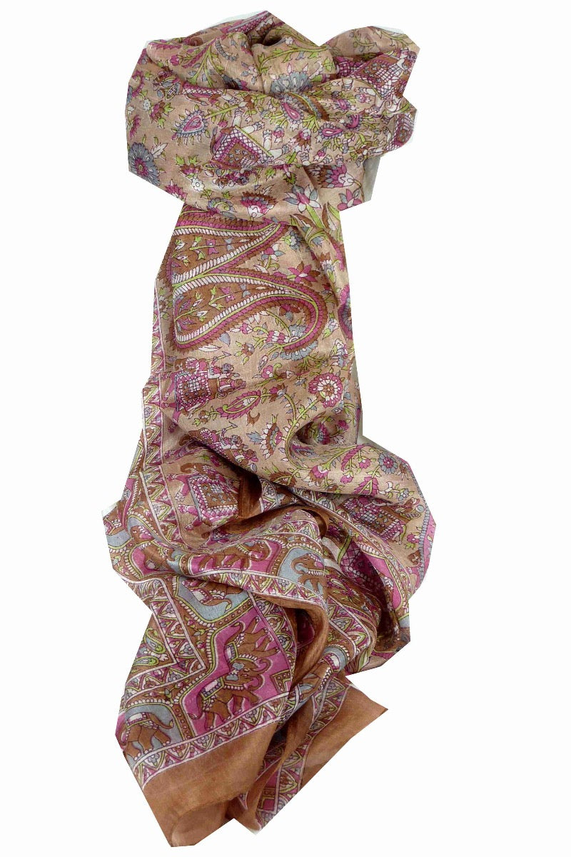 Foulard Traditional Soie de Mûrier Kirin Gold de Pashmina & Silk 