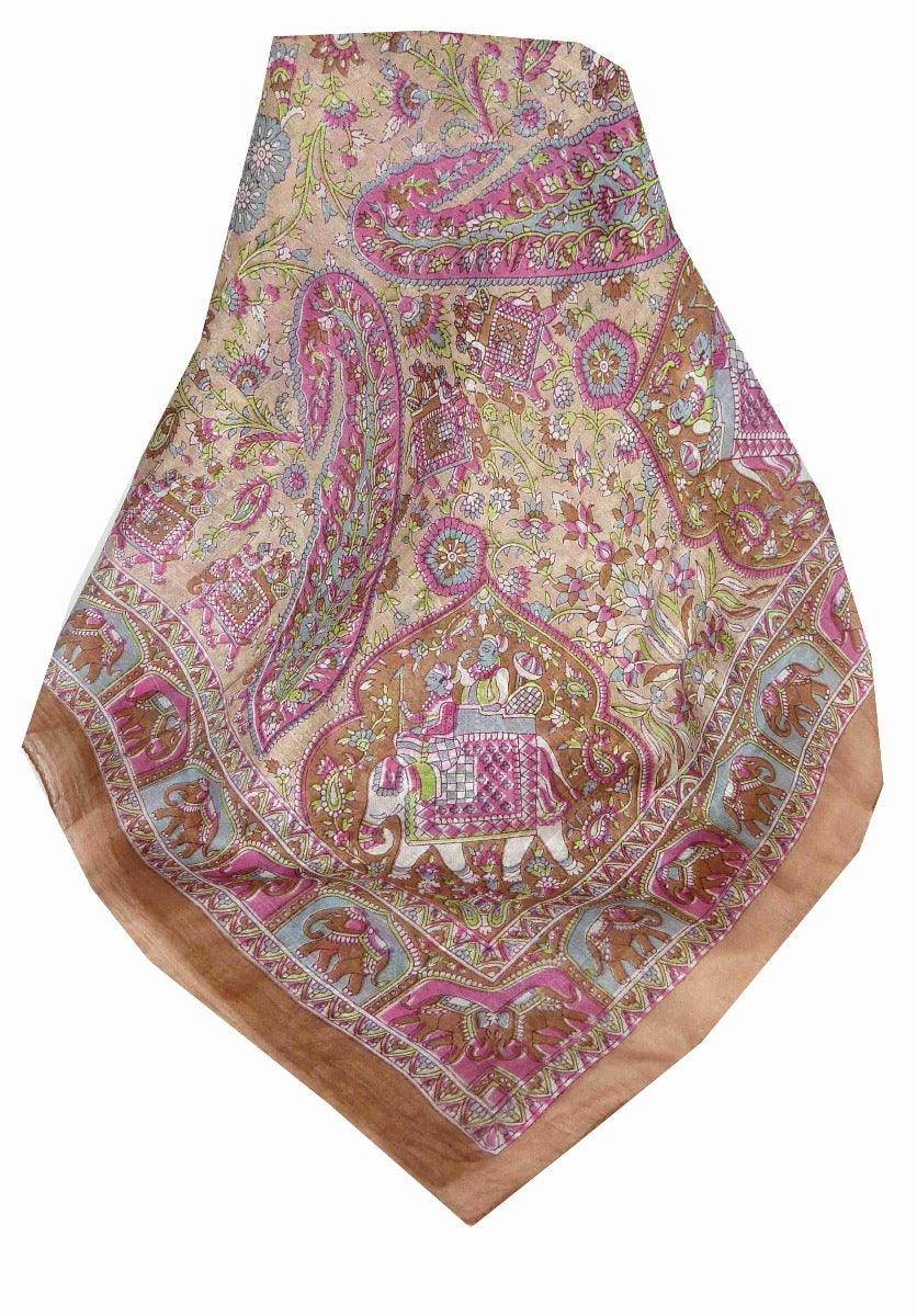 Foulard Traditional Soie de Mûrier Kirin Gold de Pashmina & Silk 