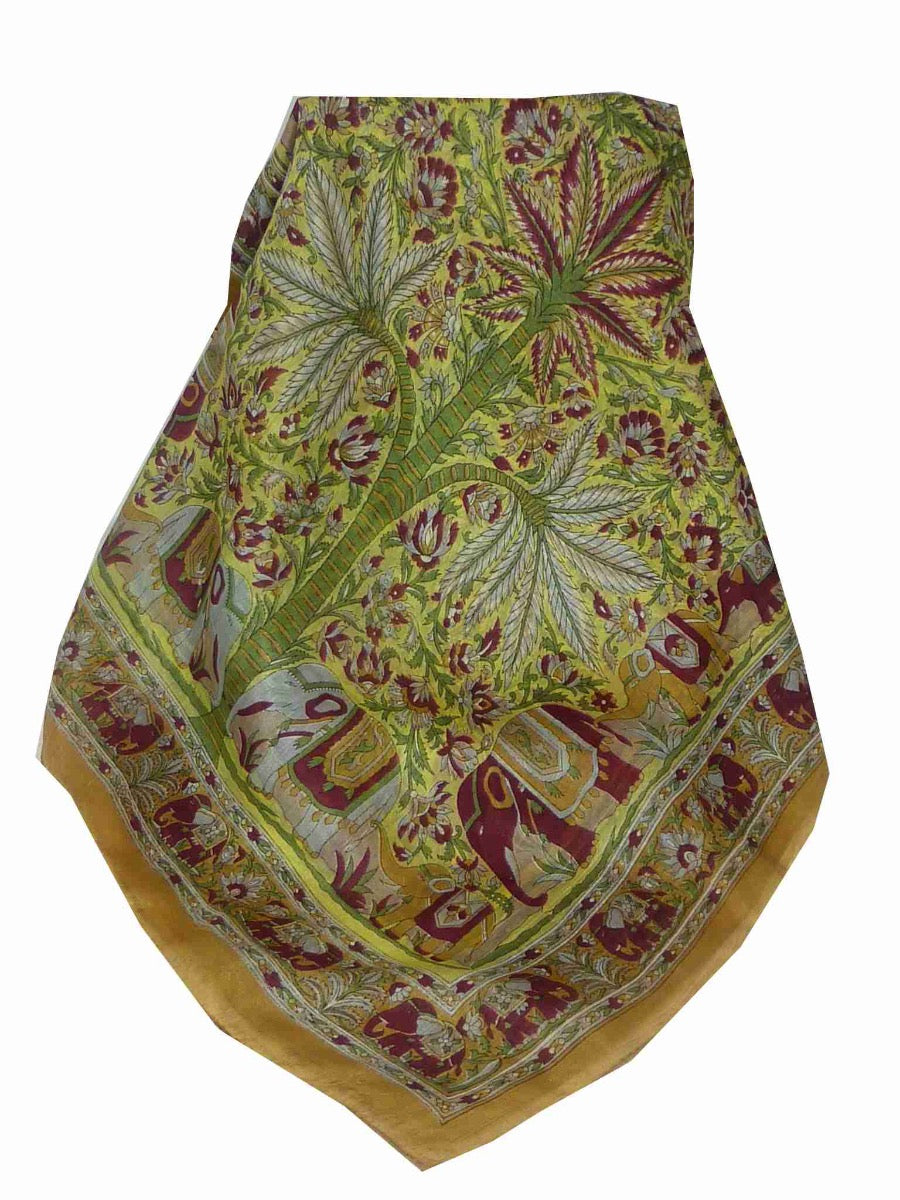 Tradizionale Sciarpa Longa di Seta Kolva Gold di Pashmina & Silk