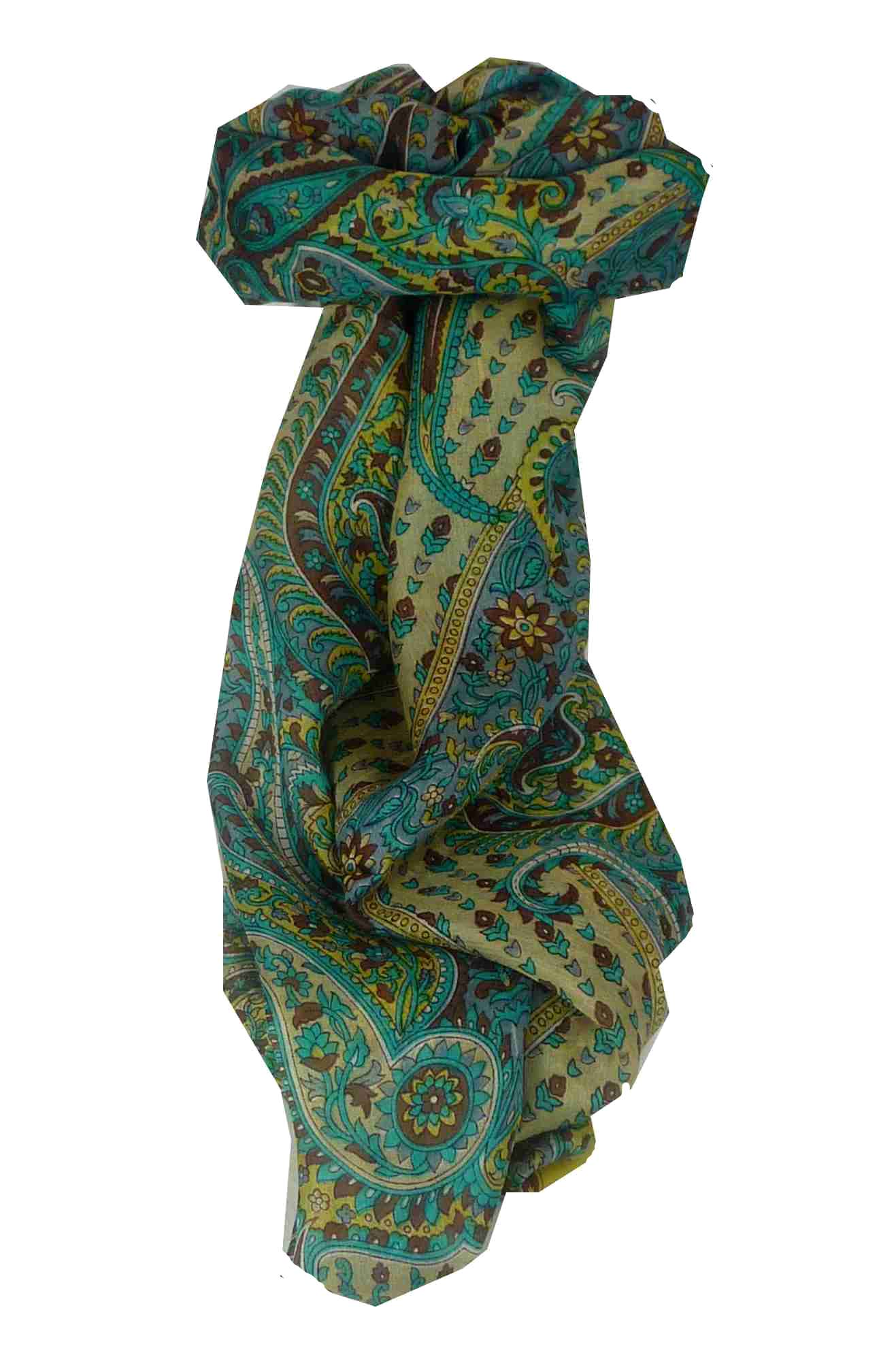 Mulberry Silk Traditional Long Scarf Lexi Cream by Pashmina & Silk