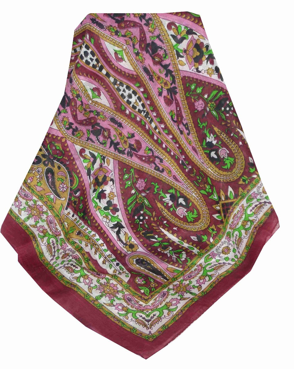 Tradizionale Sciarpa Longa di Seta Giani Red di Pashmina & Silk