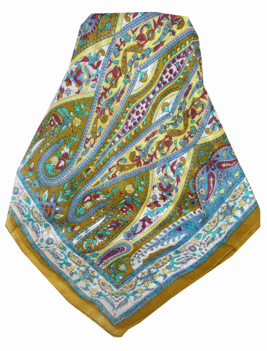 Tradizionale Sciarpa Longa di Seta Giani Caramel di Pashmina & Silk