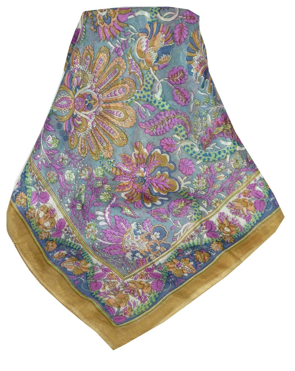 Mulberry Silk Traditional Long Scarf Dor Gold by Pashmina & Silk