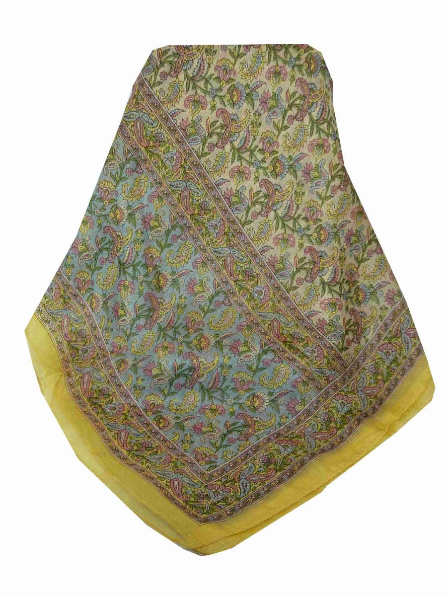 Mulberry Silk Traditional Long Scarf Cala Cream by Pashmina & Silk