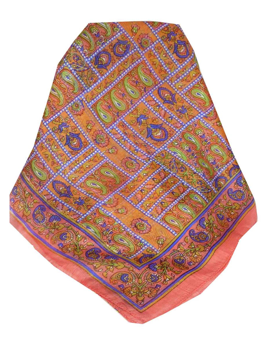 Tradizionale Sciarpa Longa di Seta Chenab Blush di Pashmina & Silk