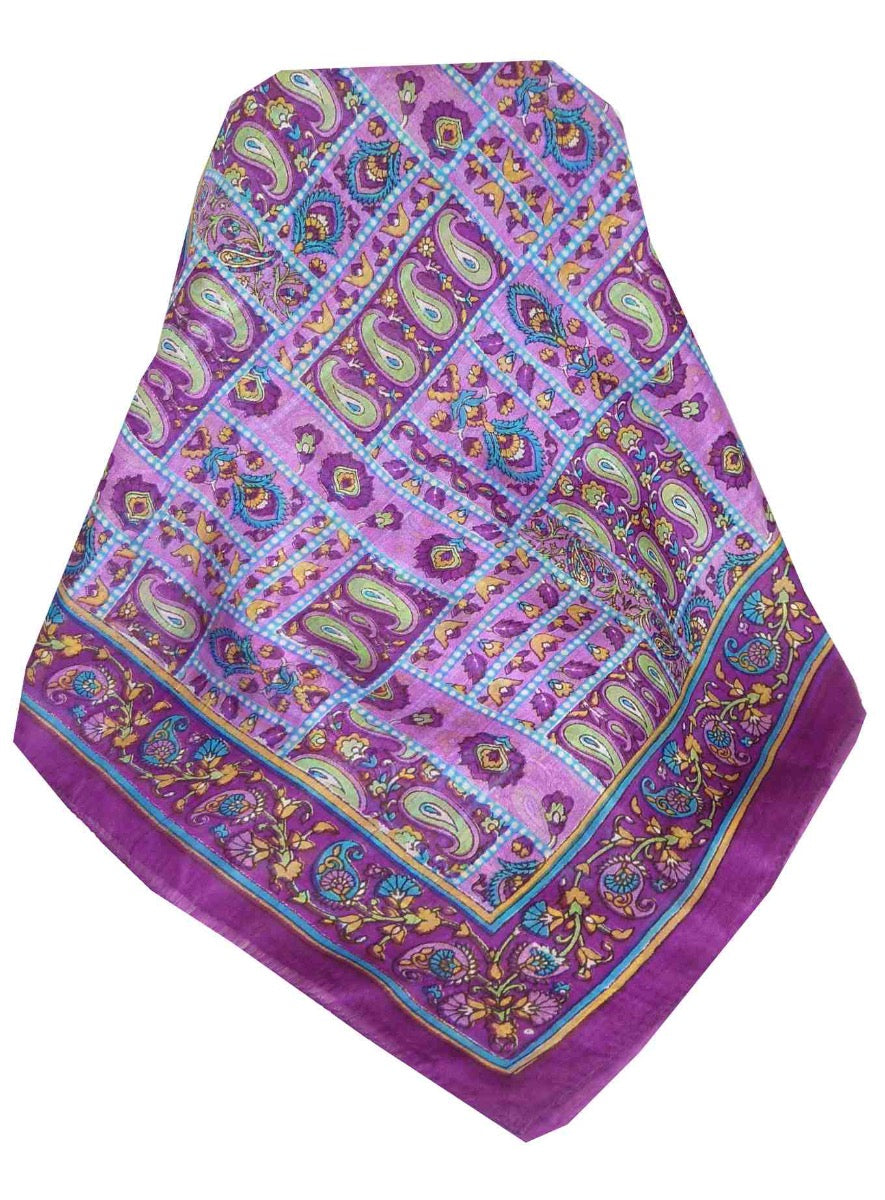 Tradizionale Sciarpa Longa di Seta Chenab Carnation di Pashmina & Silk