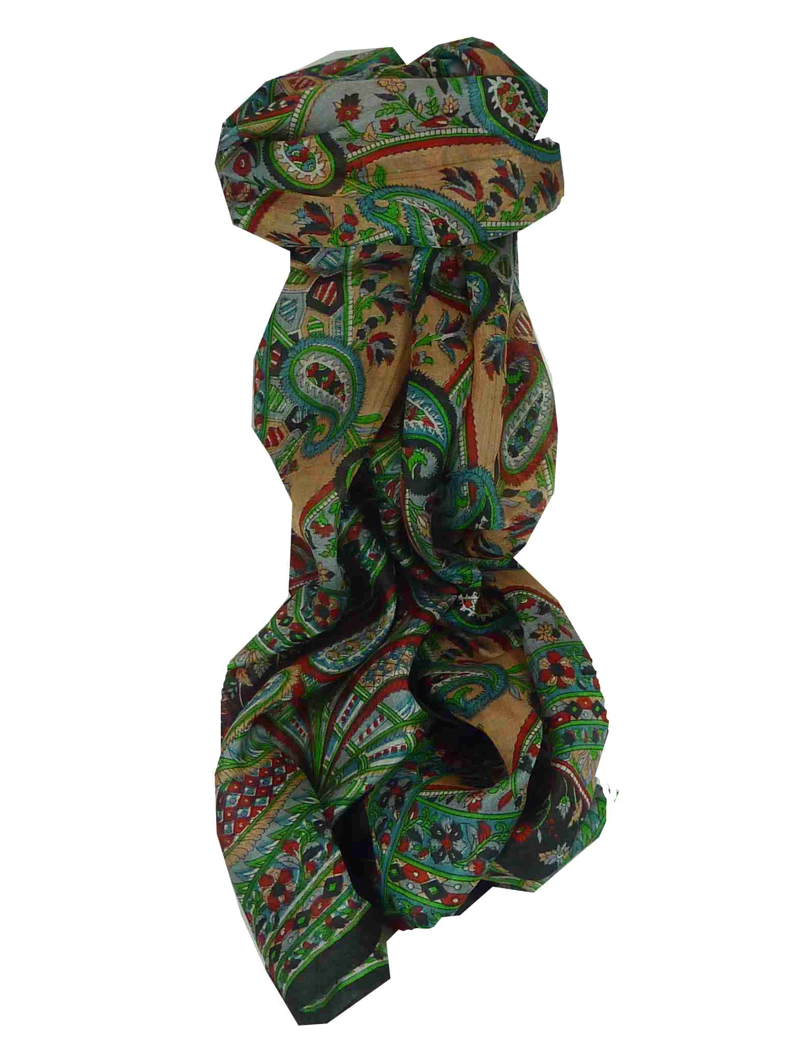 Tradizionale Sciarpa Longa di Seta Chamba Black di Pashmina & Silk