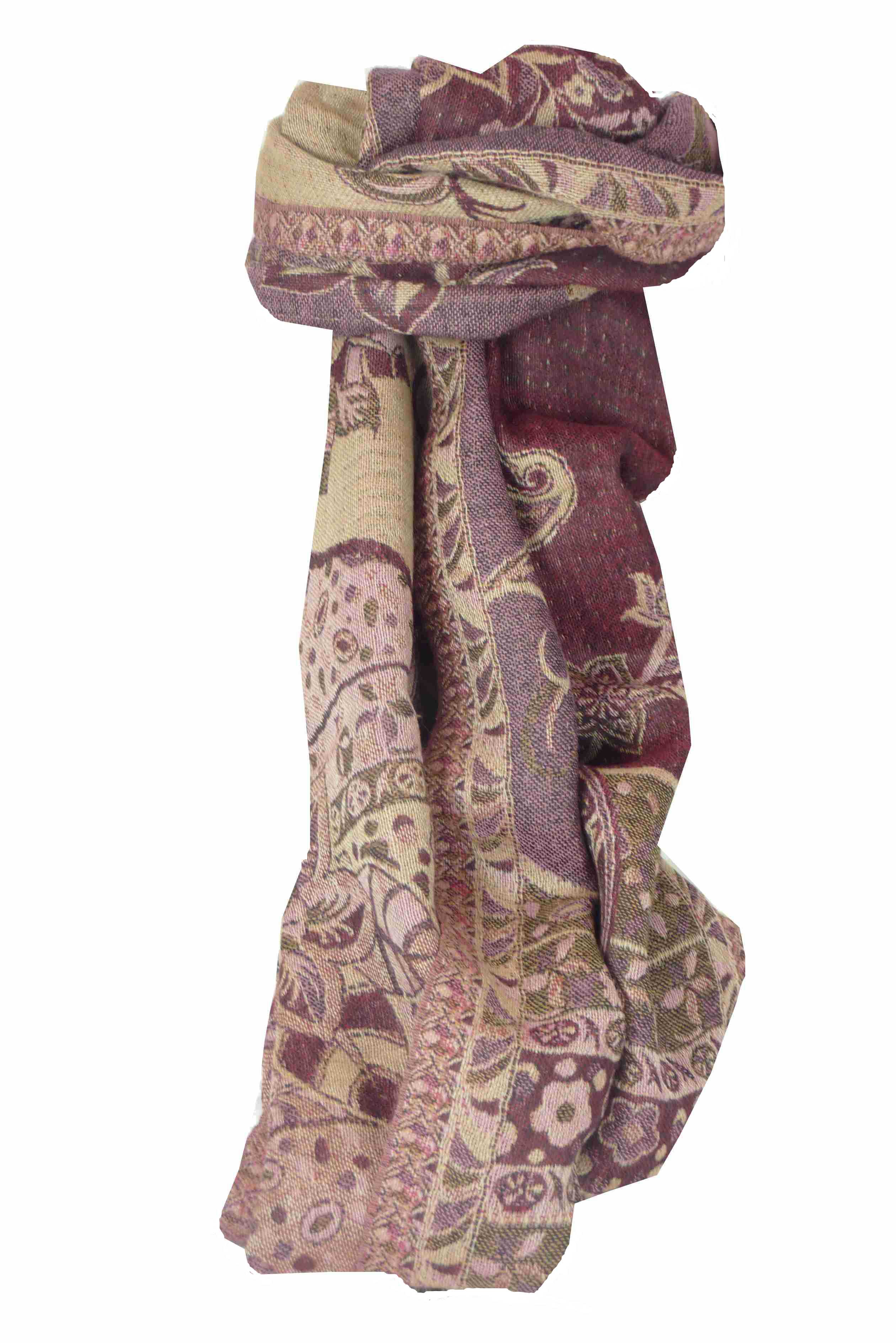 Per Uomo Muffler Sciarpa 1869 Lana Pashmina Fine di Pashmina & Silk