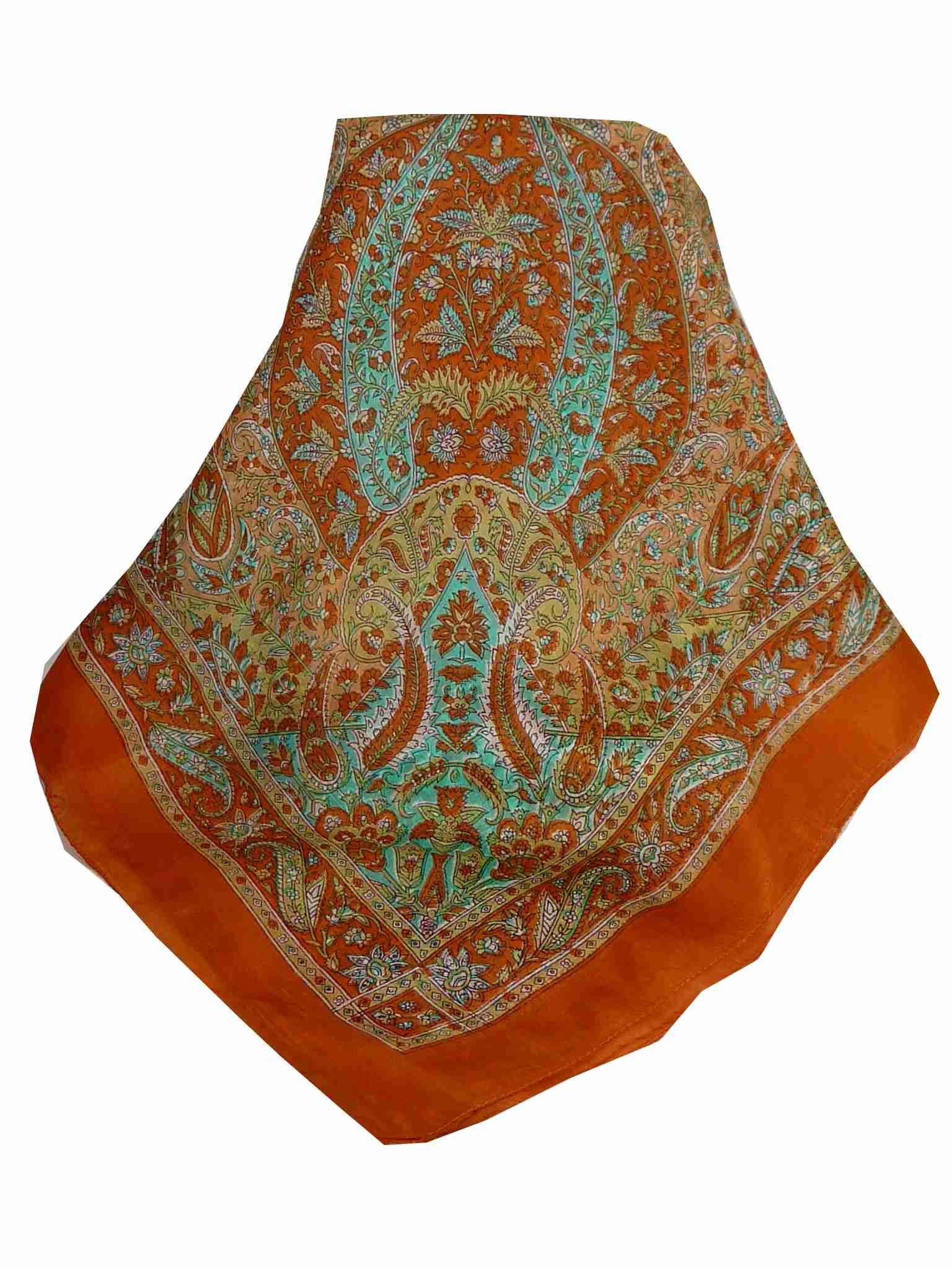 Echarpe Traditional Soie de Mûrier Kiara Terracotta de Pashmina & Silk 