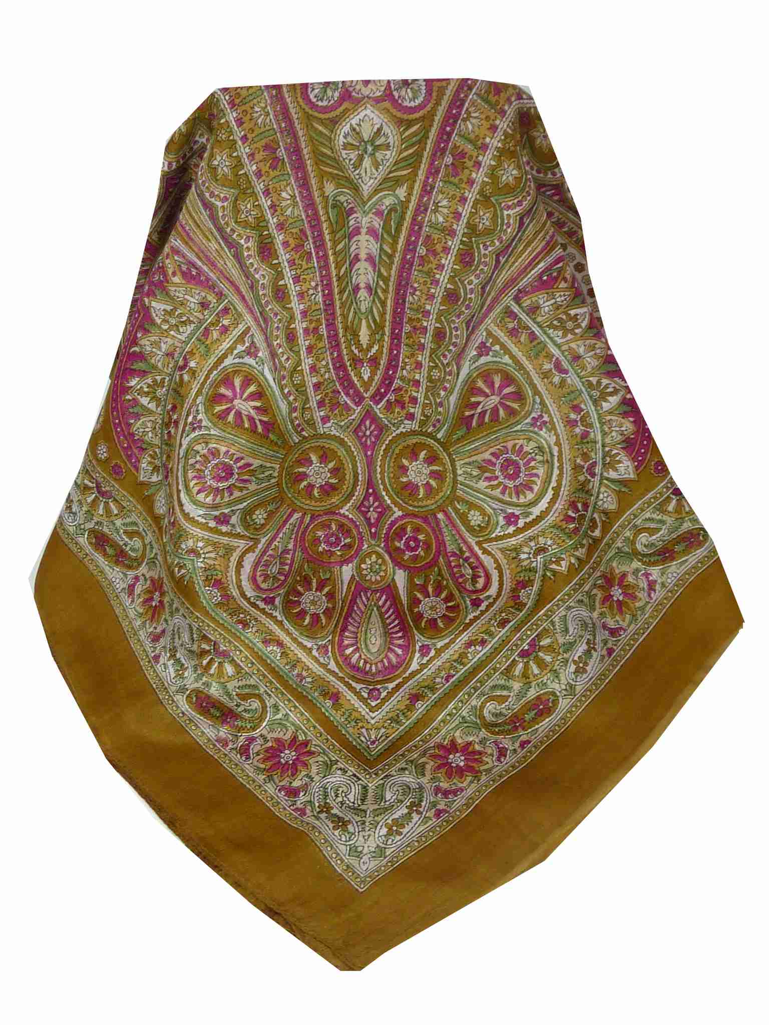 Echarpe Traditional Soie de Mûrier Juhu Gold de Pashmina & Silk 