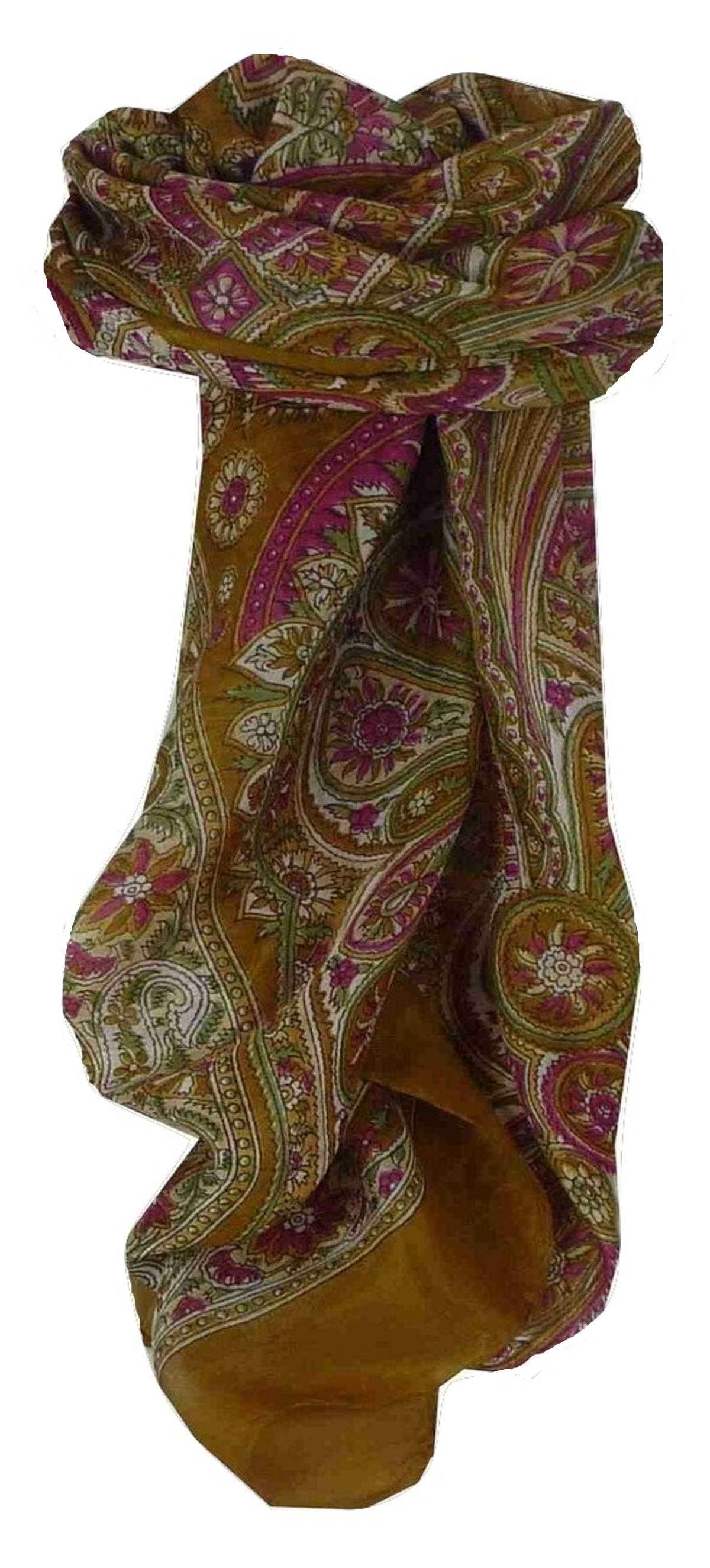 Echarpe Traditional Soie de Mûrier Juhu Gold de Pashmina & Silk 