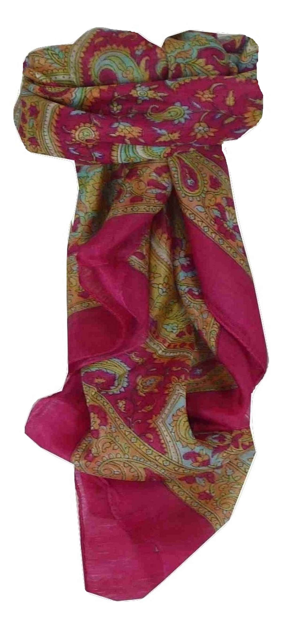 Echarpe Traditional Soie de Mûrier Firoza Pink de Pashmina & Silk 