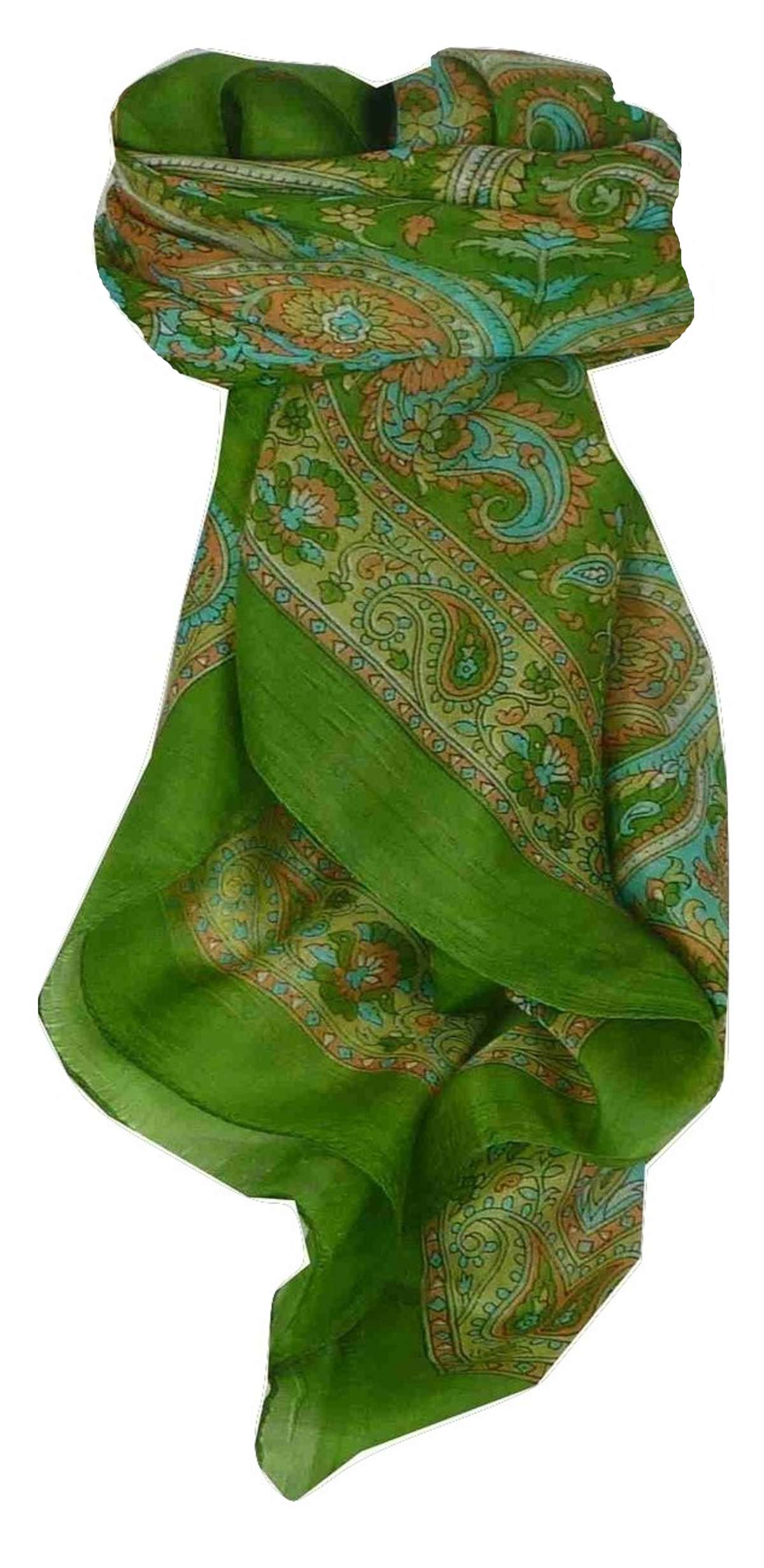 Echarpe Traditional Soie de Mûrier Firoza Sage de Pashmina & Silk 