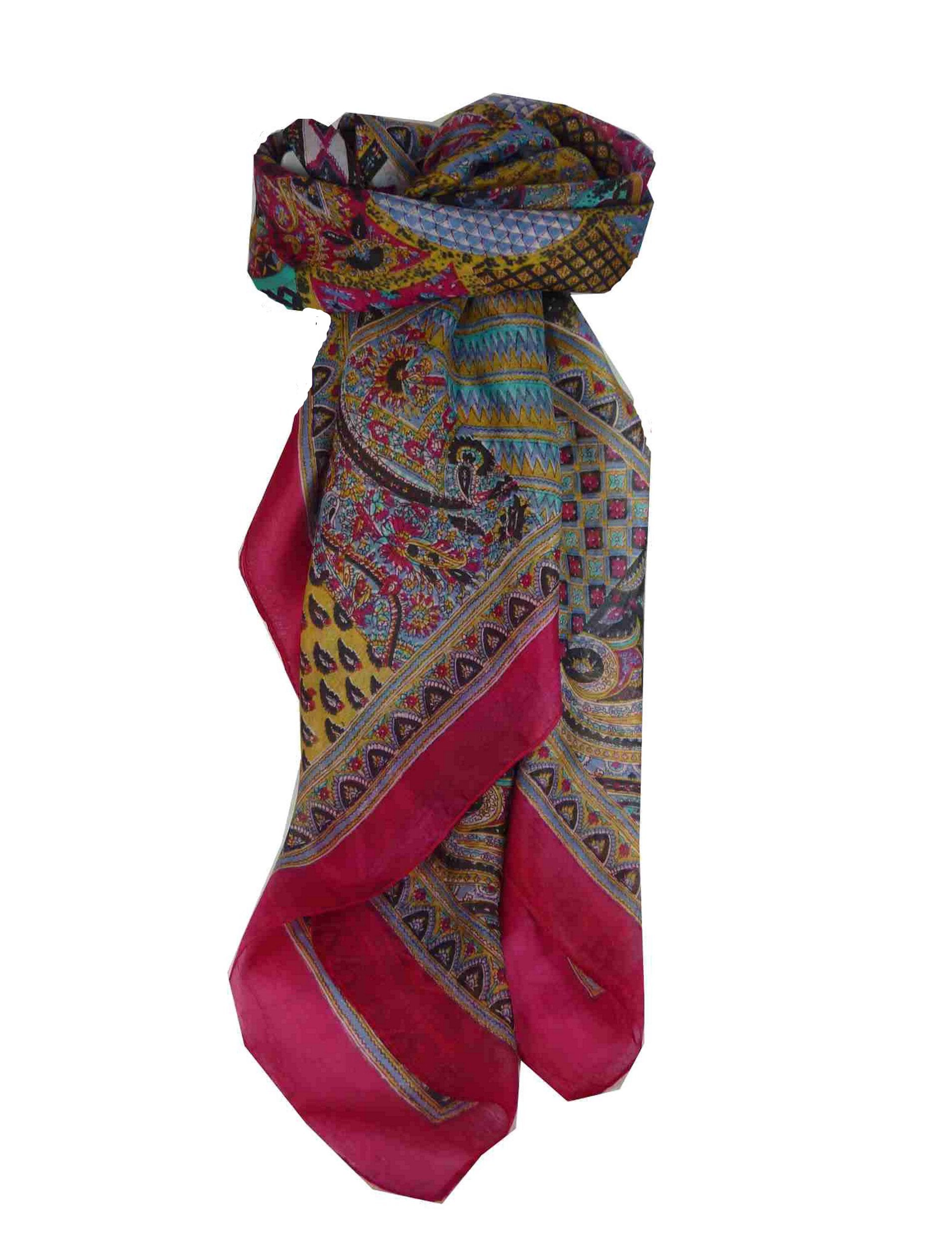 Echarpe Traditional Soie de Mûrier Ajanta Pink de Pashmina & Silk 