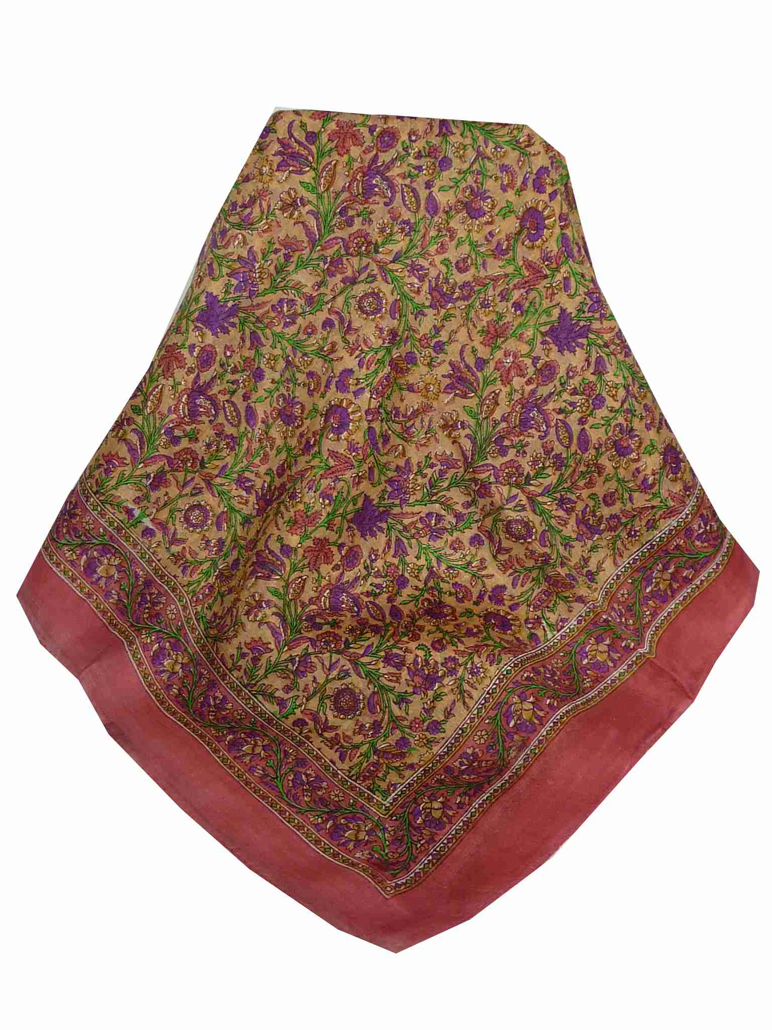 Echarpe Traditional Soie de Mûrier Affya Rose de Pashmina & Silk 