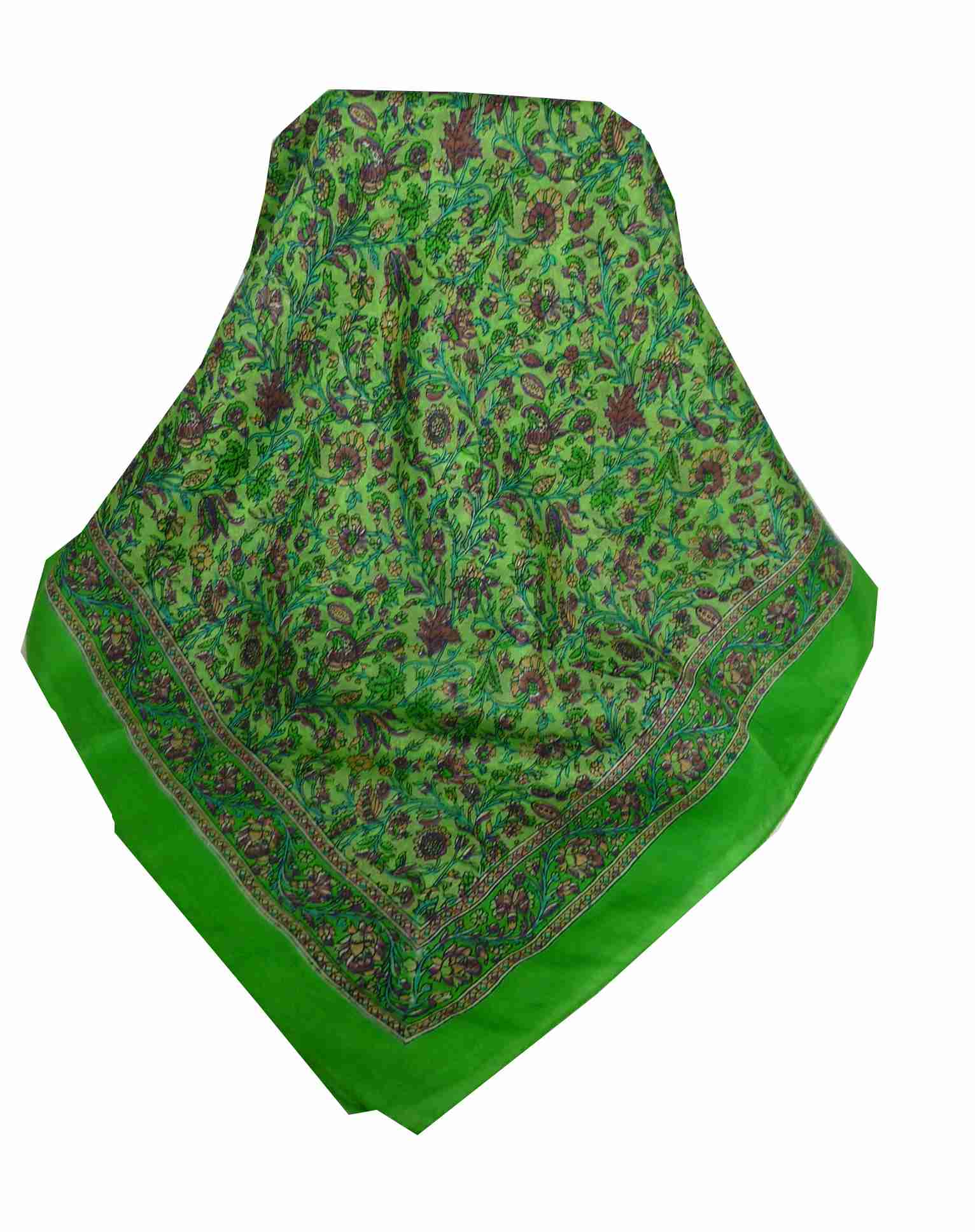 Echarpe Traditional Soie de Mûrier Affya Citron Vert de Pashmina & Silk 