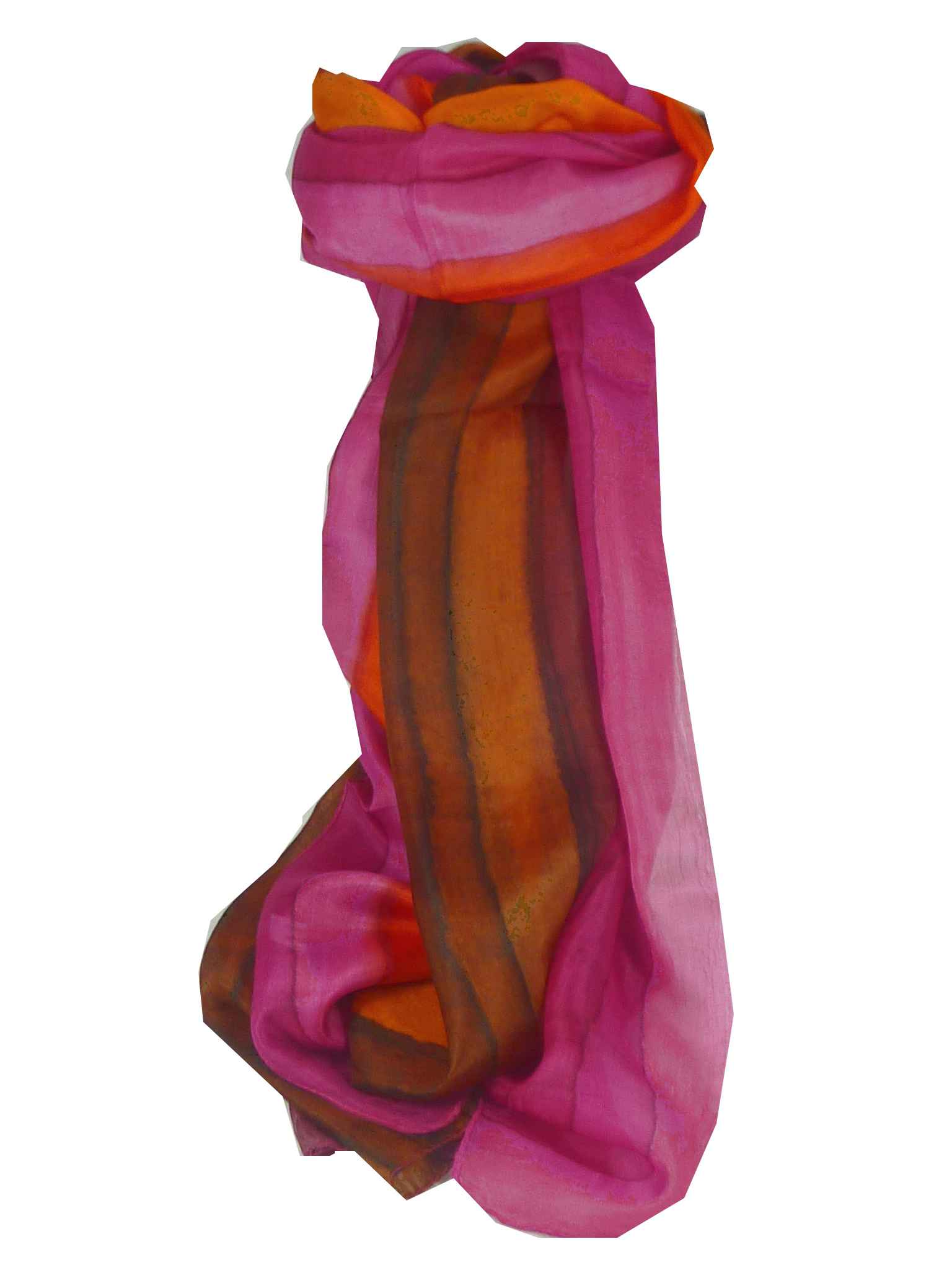 Sciarpa Lunga di Seta di Gelso Traditional Rainbow Mukherjee da Pashmina & Silk